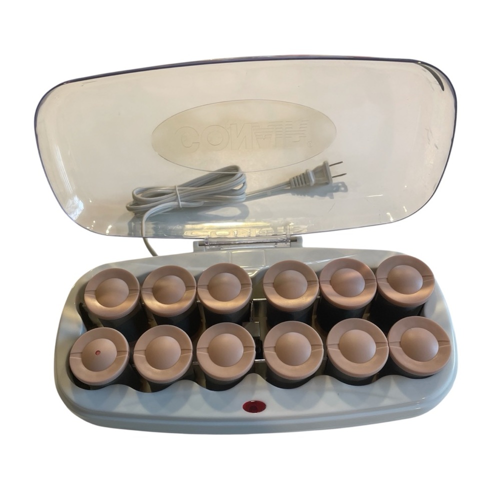 Conair Xtreme Big Curls Hot Rollers Velvet Flocked Ceramic Curlers - Picture 3 of 13